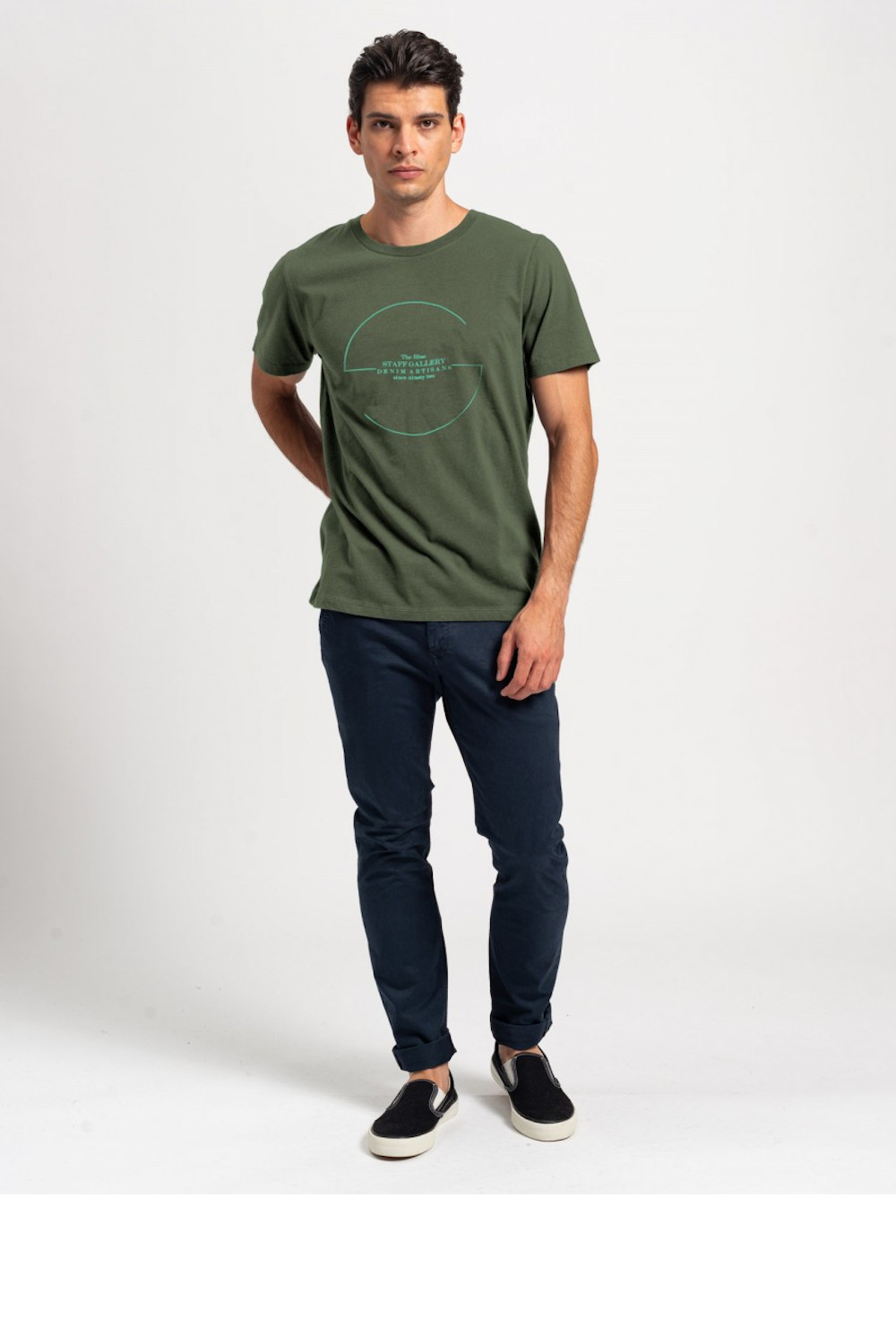 STAFF CALVER MAN T-SHIRT KHAKI 64-001.046