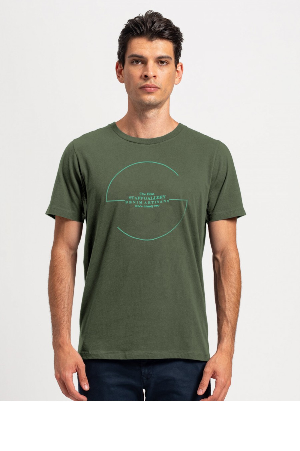 STAFF CALVER MAN T-SHIRT KHAKI 64-001.046