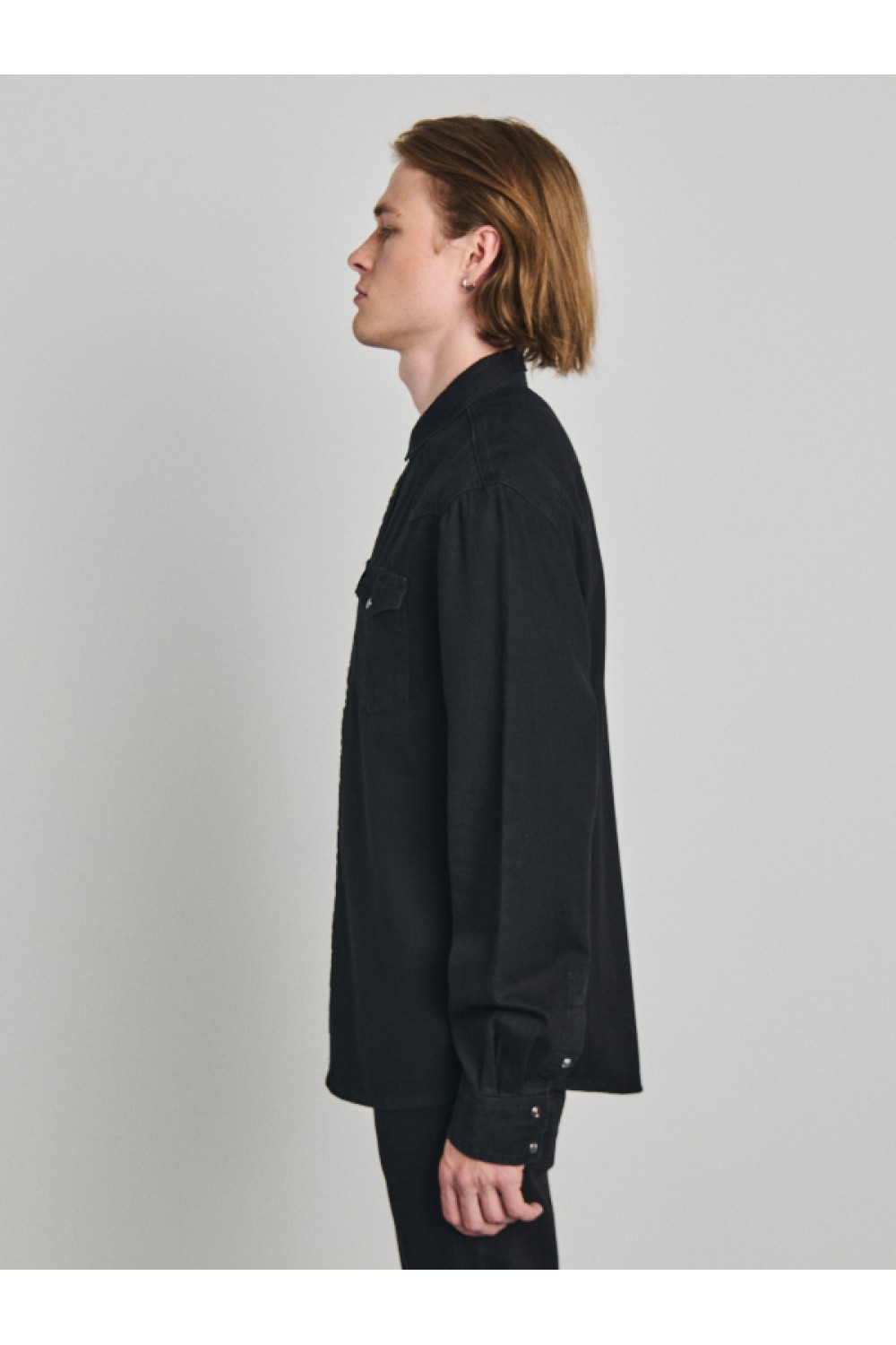 STAFF JEANS & CO FINO MAN SHIRT BLACK 5-616.136.BL.NOS