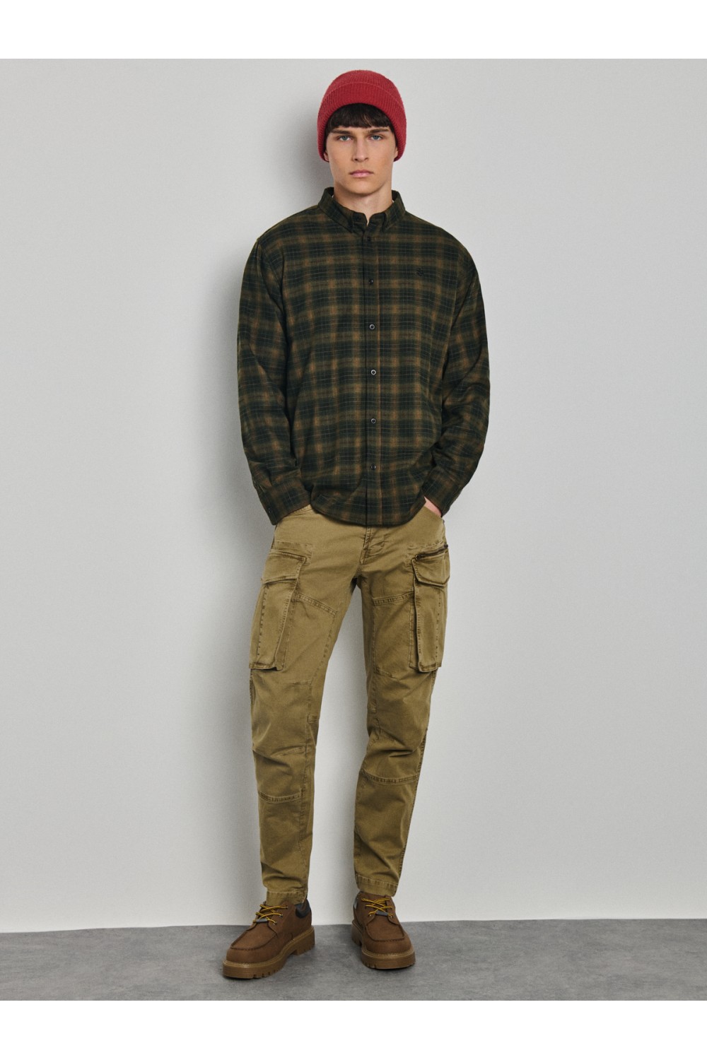 STAFF JEANS & CO NOEL MAN SHIRT KHAKI 61-006.056
