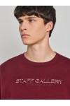 STAFF JEANS & CO IAN CREW NECK SWEATSHIRT MERLOT 64-105.056
