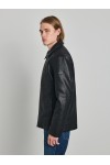 STAFF JEANS & CO WILLIAM MAN ECO LEATHER JACKET BLACK 66-201.056