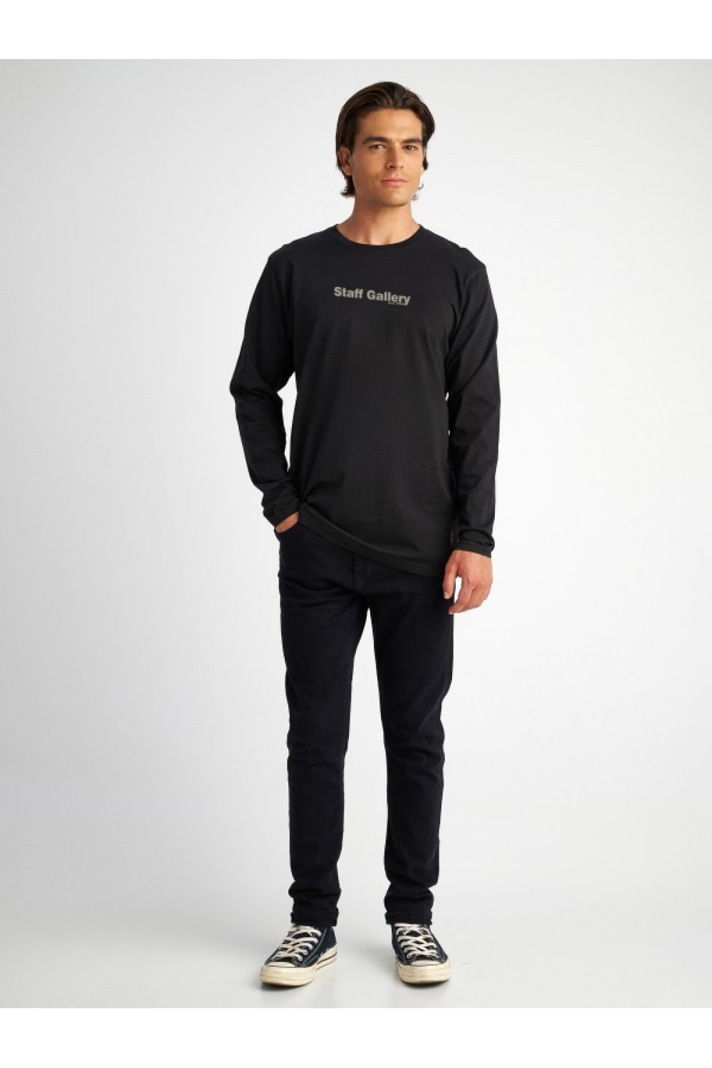 STAFF JEANS & CO SAGE MAN LONGSLEEVE BLACK 64-304.052