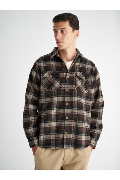 STAFF JEANS & CO MARLON MAN OVERSHIRT BROWN 61-104.052