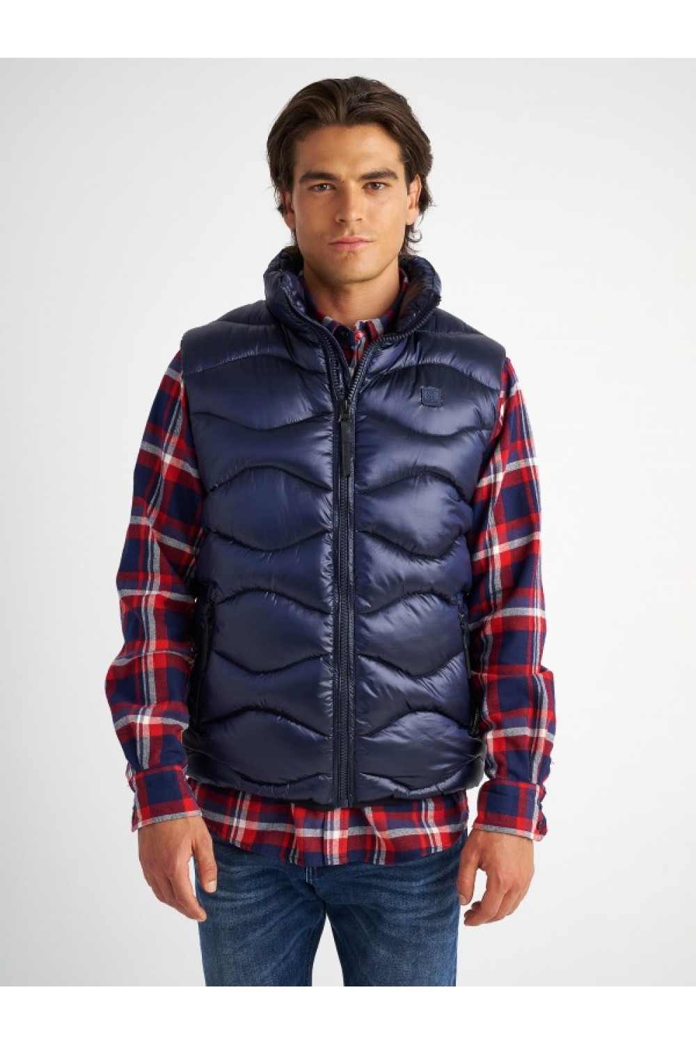 STAFF JEANS & CO MARC MAN SLEEVELESS PUFFER JACKET BLUE NAVY 66-101.052