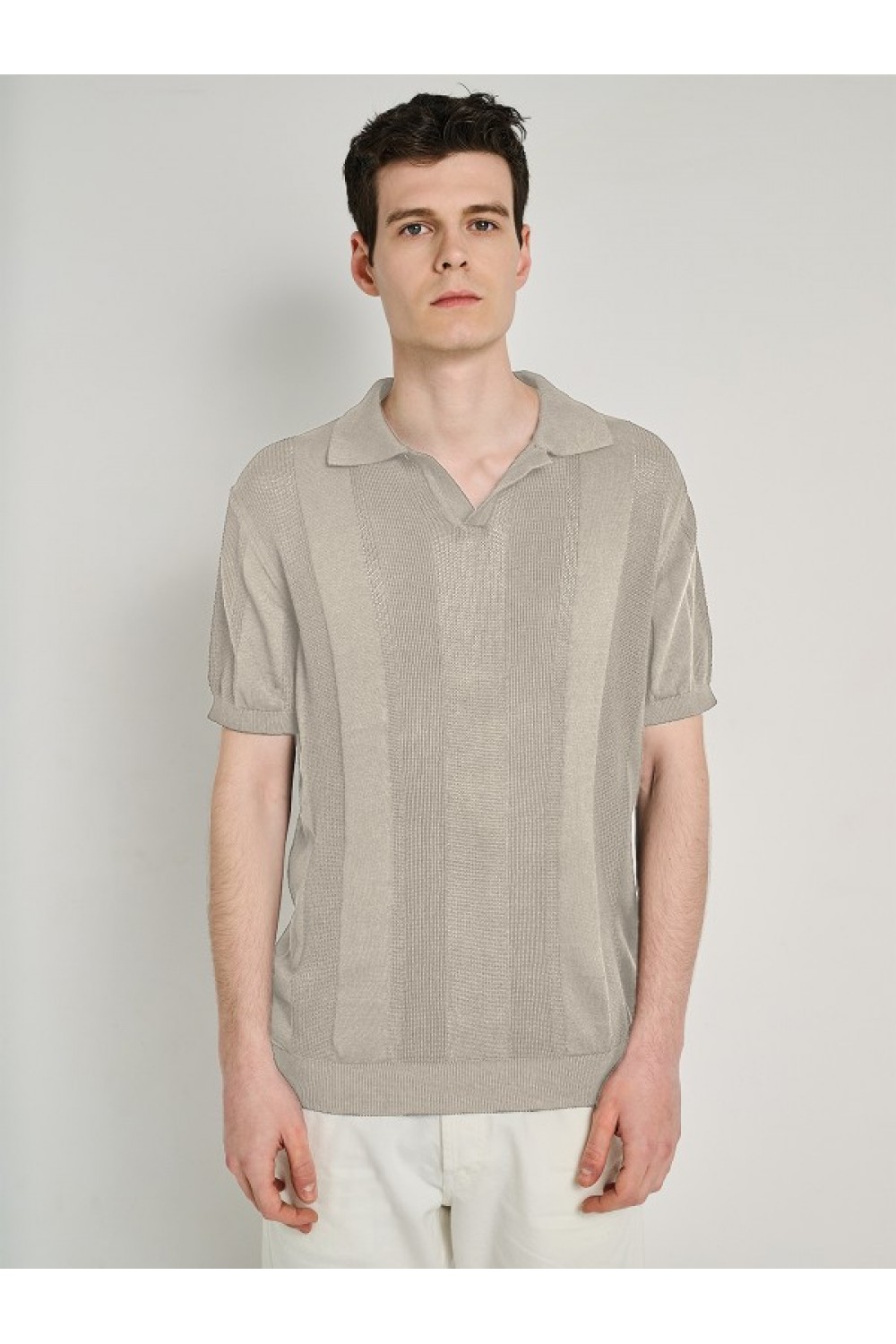 STAFF JEANS & CO EKTOR MAN KNIT POLO BEIGE 64-204.055