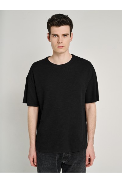 STAFF JEANS & CO JUSTIN MAN T-SHIRT BLACK-DARK GREY 64-025.055