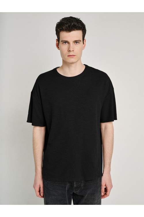 STAFF JEANS & CO JUSTIN MAN T-SHIRT BLACK-DARK GREY 64-025.055