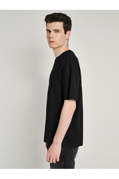 STAFF JEANS & CO JUSTIN MAN T-SHIRT BLACK-DARK GREY 64-025.055