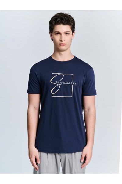 STAFF JEANS & CO RON MAN T-SHIRT NAVY BLUE 64-007.051