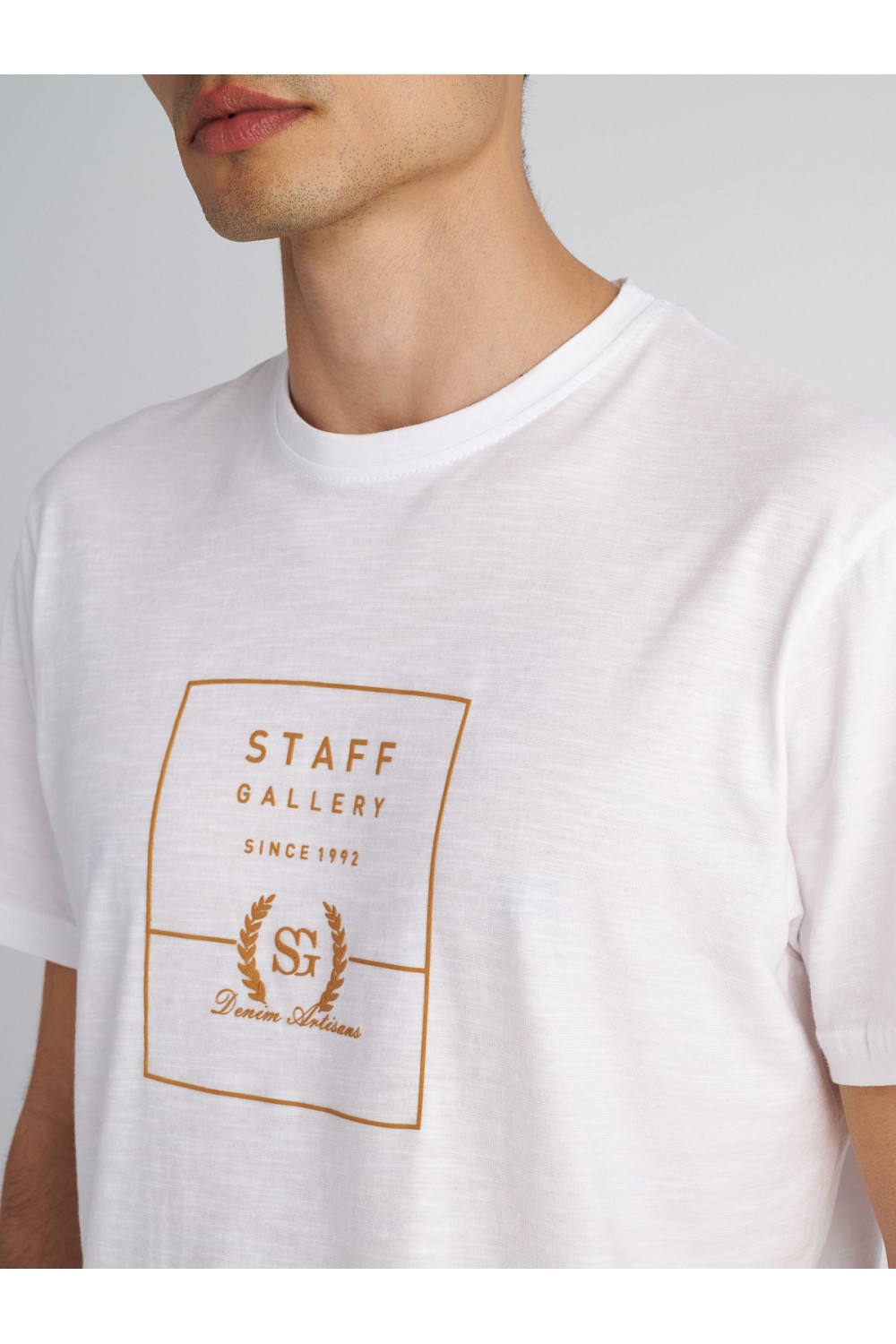 STAFF JEANS & CO GLEN MAN T-SHIRT OFF WHITE 64-017.053