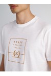 STAFF JEANS & CO GLEN MAN T-SHIRT OFF WHITE 64-017.053