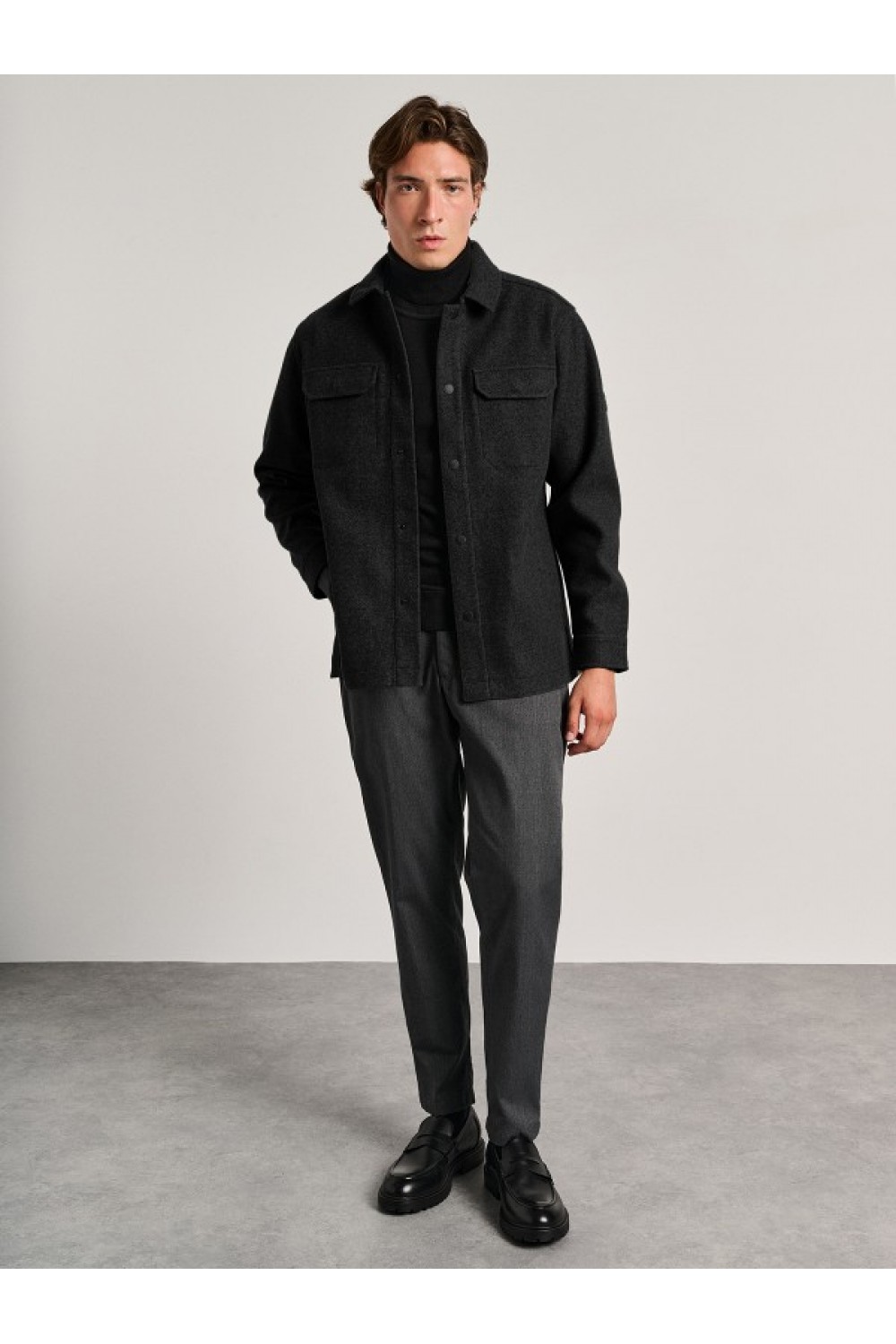 STAFF JEANS & CO MARLON MAN OVERSHIRT BLACK 61-112.054