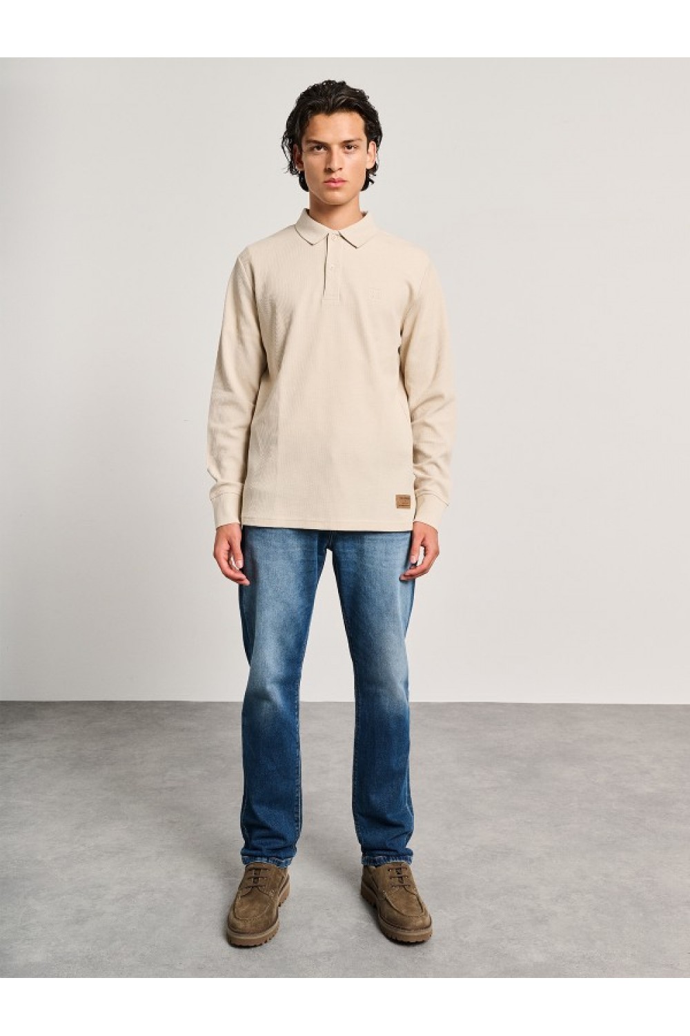 STAFF JEANS & CO CEDRIC LONGSLEEVE POLO SALMON 64-320.054
