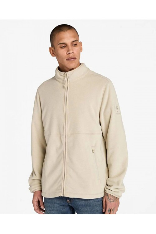 TIMBERLAND FULL ZIP POLAR FLEECE JACKET ECRU TB0A6HM3CY2