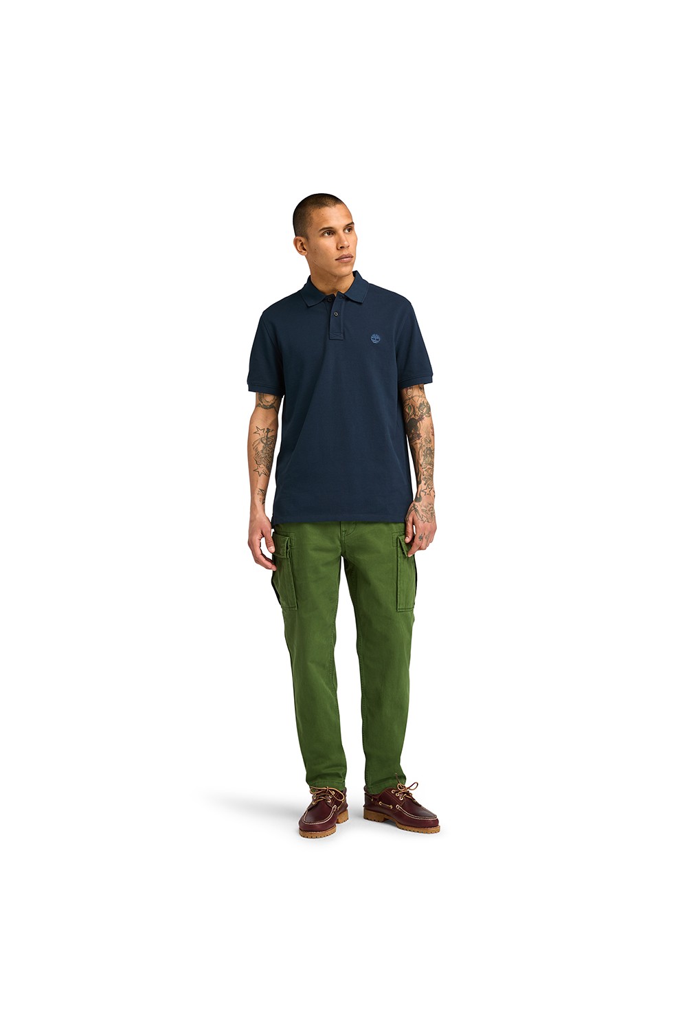 TIMBERLAND MILLERS RIVER PIQUE SHORT SLEEVE POLO DARK SAPPHIRE TB0A6VDP433