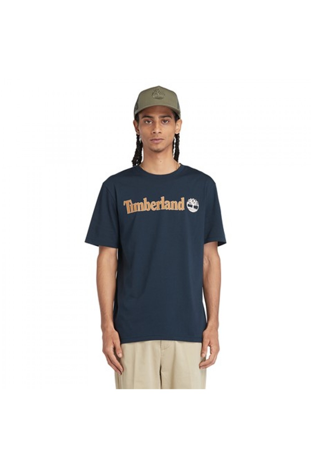 TIMBERLAND KENNEBEC RIVER LINEAR LOGO TEE DARK SAPPHIRE TB0A5UPQ433