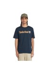 TIMBERLAND KENNEBEC RIVER LINEAR LOGO TEE DARK SAPPHIRE TB0A5UPQ433