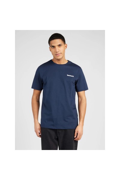 TIMBERLAND SMALL LINEAR LOGO TEE DARK SAPPHIRE TB0A5QQT433