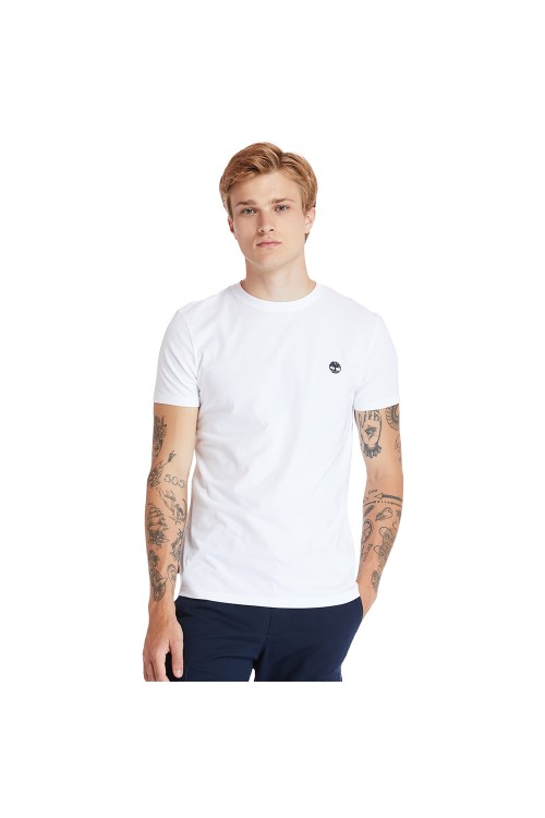 TIMBERLAND DUNSTAN RIVER JERSEY CREW TEE WHITE TB0A2BPR100