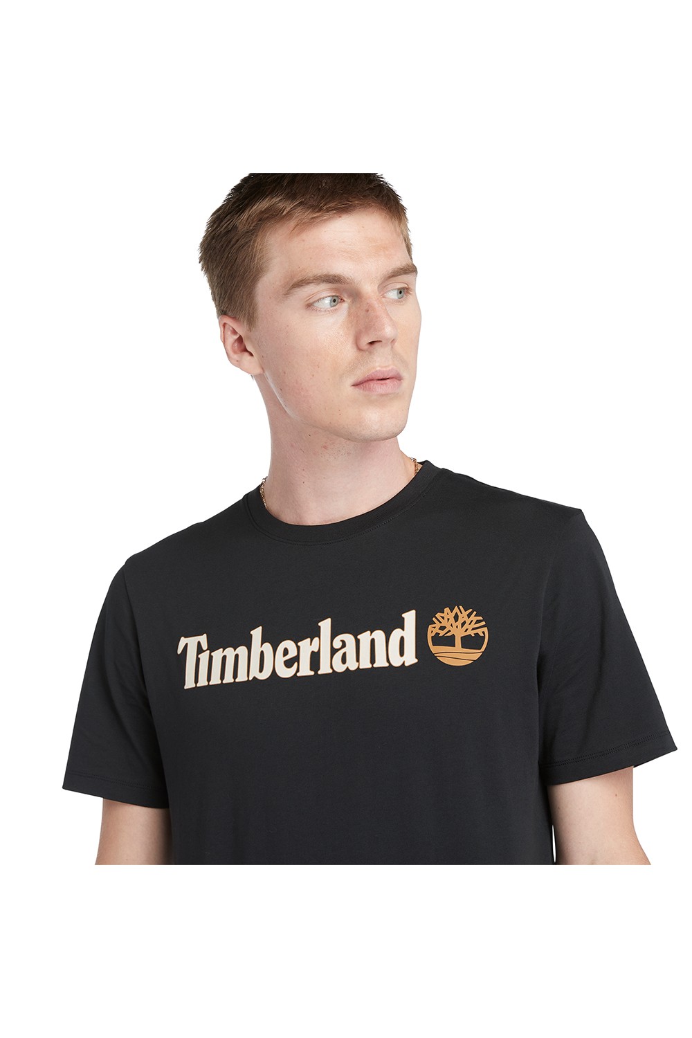 TIMBERLAND KENNEBEC RIVER LINEAR LOGO TEE BLACK TB0A5UPQ001