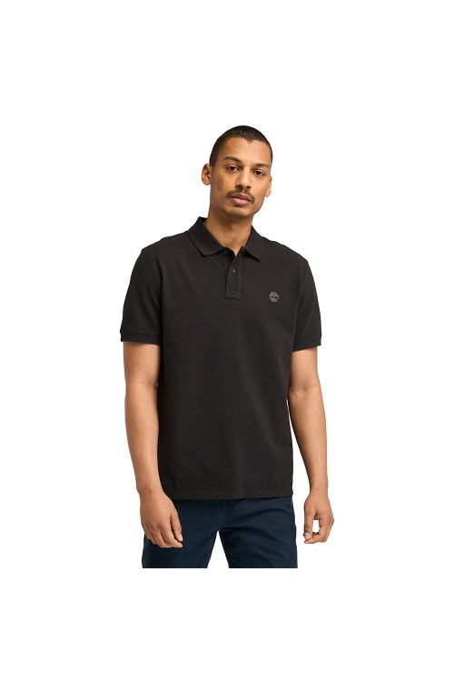 TIMBERLAND MILLERS RIVER PIQUE SHORT SLEEVE POLO BLACK TB0A6VDP001