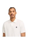 TIMBERLAND MILLERS RIVER PIQUE SHORT SLEEVE POLO WHITE TB0A6VDP100