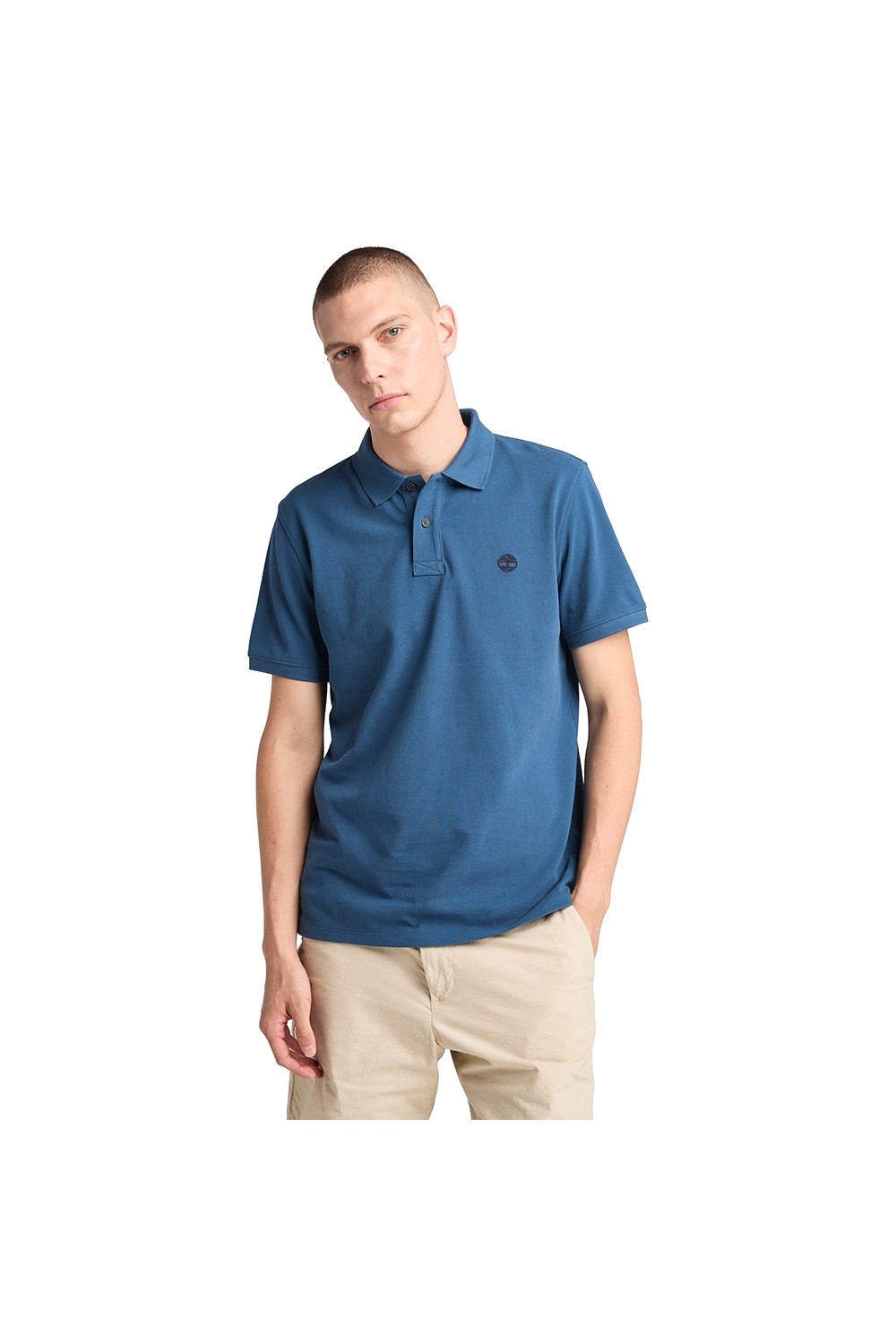 TIMBERLAND MILLERS RIVER PIQUE SHORT SLEEVE POLO DARK DENIM TB0A6VDP288