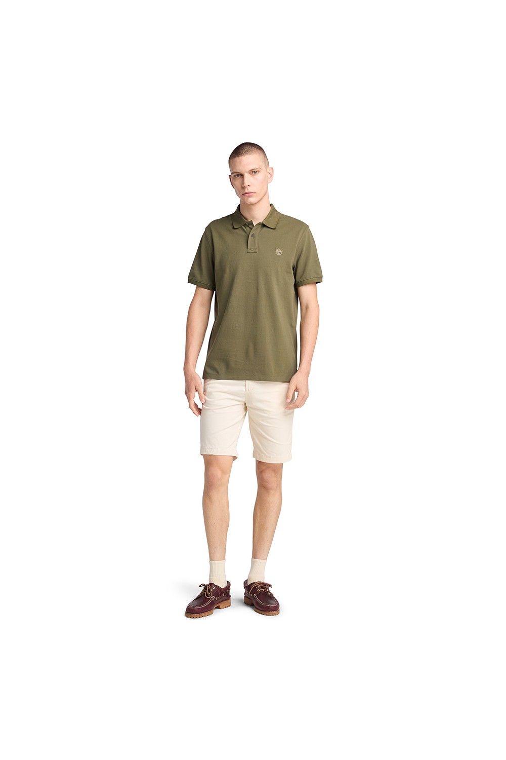 TIMBERLAND MILLERS RIVER PIQUE SHORT SLEEVE POLO GRAPE LEAF TB0A6VDPA58