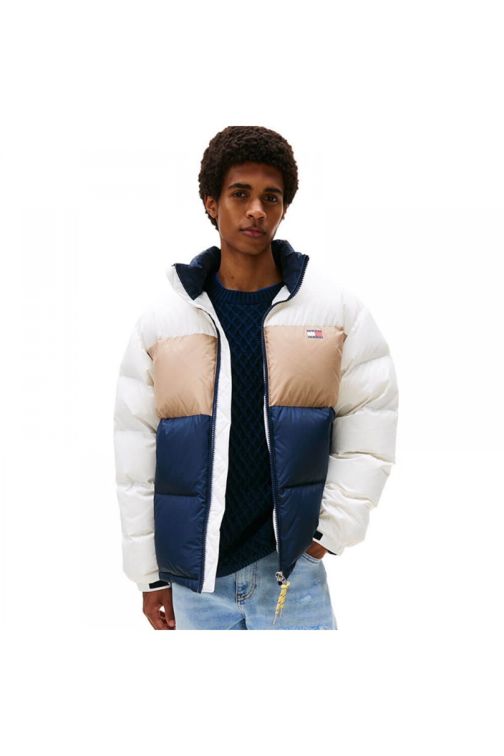 TOMMY HILFIGER ALASKA DOWN PUFFER ECRU DM0DM22117-YBL