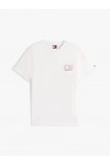 TOMMY HILFIGER T-SHIRT POP COLOR FLAG ECRU DM0DM21577-YBL