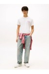 TOMMY HILFIGER T-SHIRT POP COLOR FLAG ECRU DM0DM21577-YBL