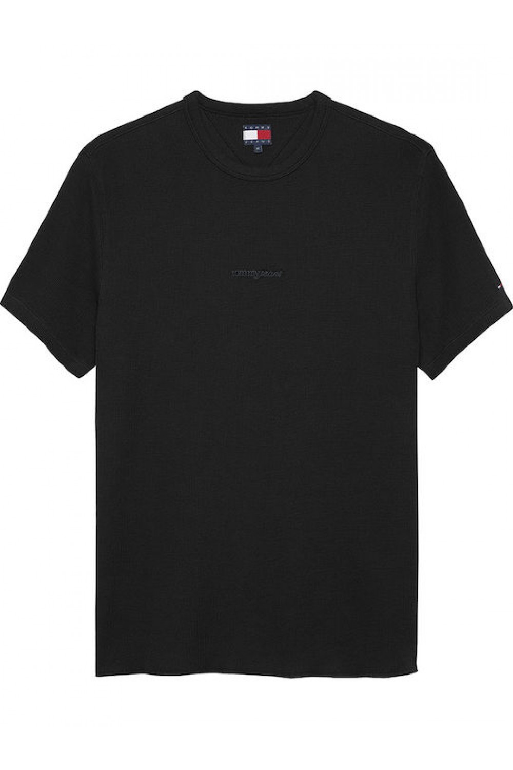 TOMMY HILFIGER T-SHIRT WAFFLE BLACK DM0DM21778-BDS