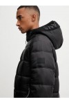 TOMMY HILFIGER HOODED LOGO PUFFER BLACK DM0DM22044-BDS