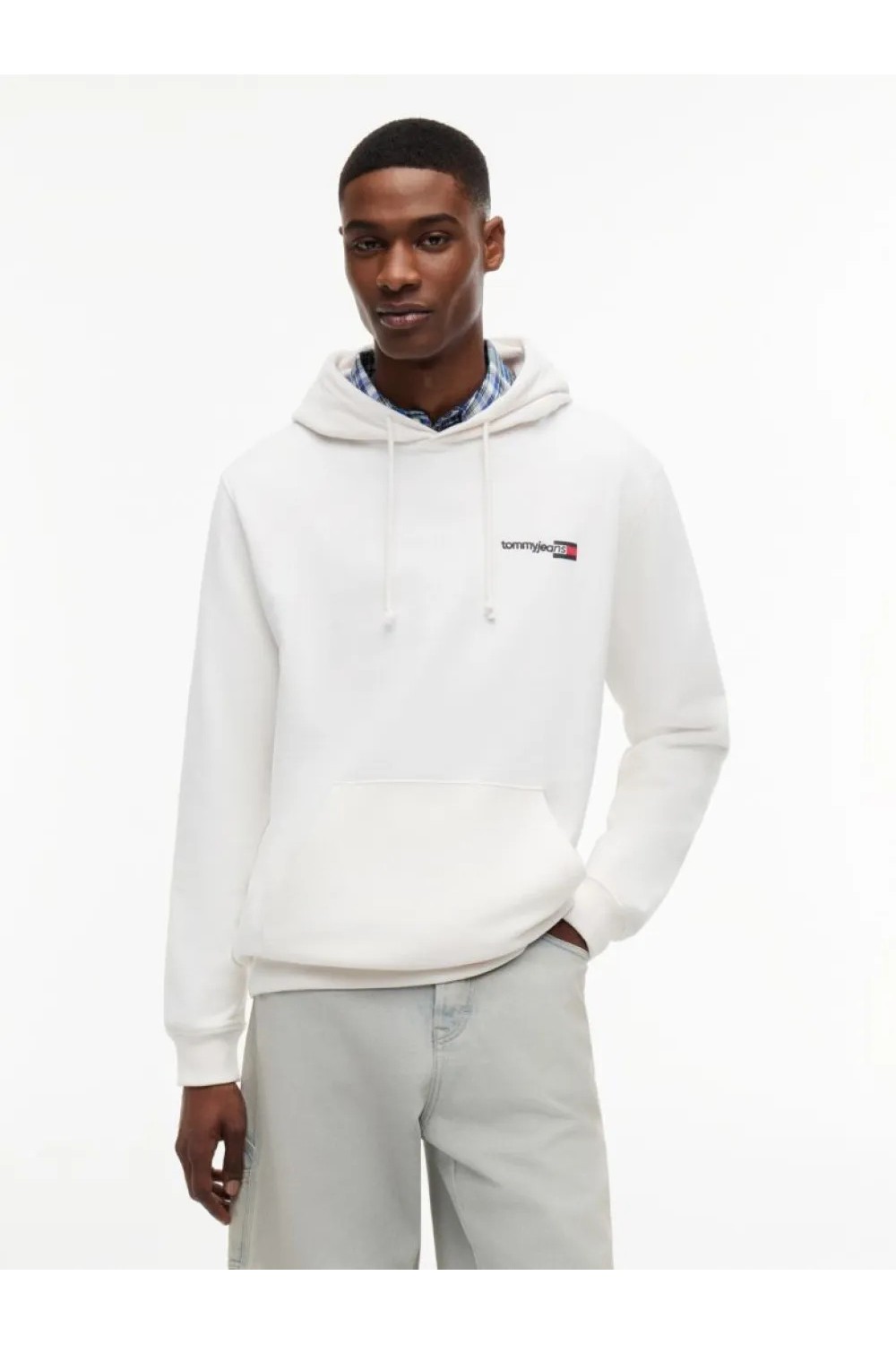 TOMMY HILFIGER REGULAR ENTRY DNA HOODIE ANCIENT WHITE DM0DM23393-YBH