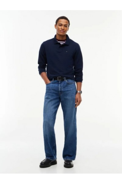 TOMMY HIFIGER POLO LONGSLEEVE DARK BLUE DM0DM23630-C1G