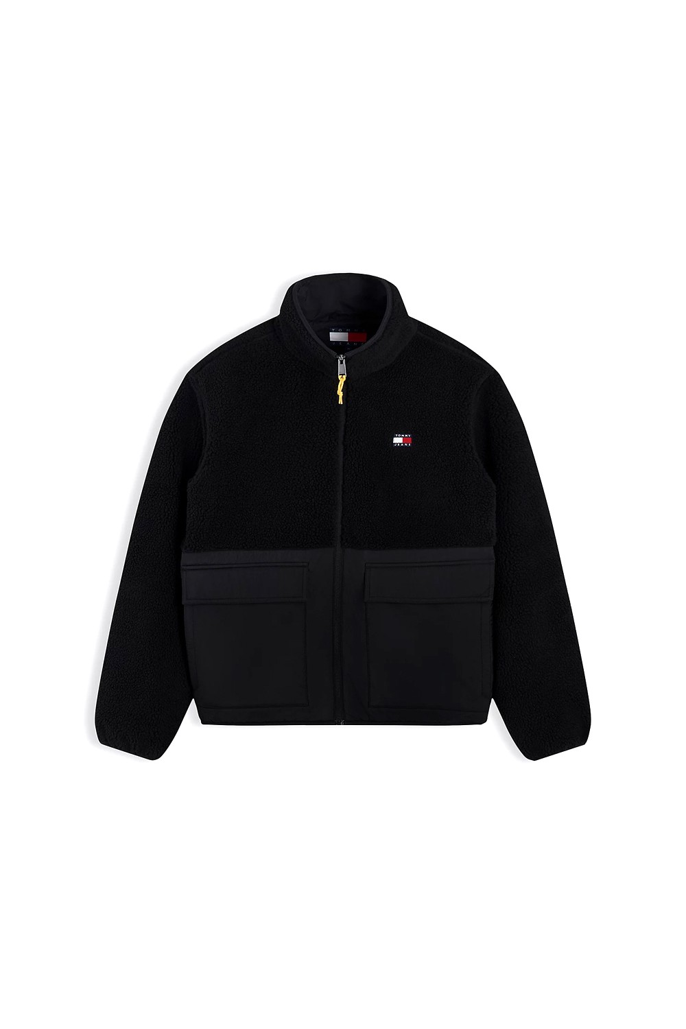 TOMMY HILFIGER TJM ESSENTIAL MIX TEDDY JACKET BLACK DM0DM23227-BDS
