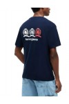 TOMMY HILFIGER T-SHIRT RELAXED CREST REPEAT DARK NIGHT NAVY DM0DM23172-C1G