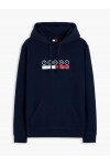 TOMMY HILFIGER TJM REGULAR DNA PLAY HOODIE DARK BLUE DM0DM23718-C1G