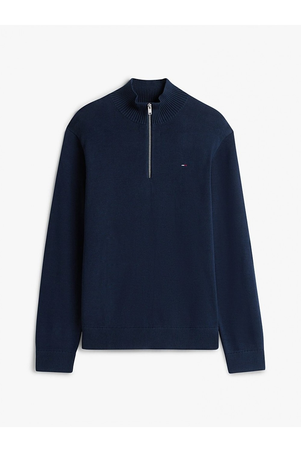 TOMMY HILFIGER TJM ESS LIGHT QUARTER ZIP KNIT DARK NIGHT NAVY DM0DM21654-C1G