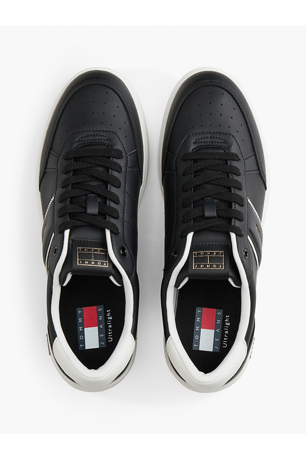 TOMMY HILFIGER LIGHTWEIGHT COURT TRAINERS BLACK EM0EM01758-BDS