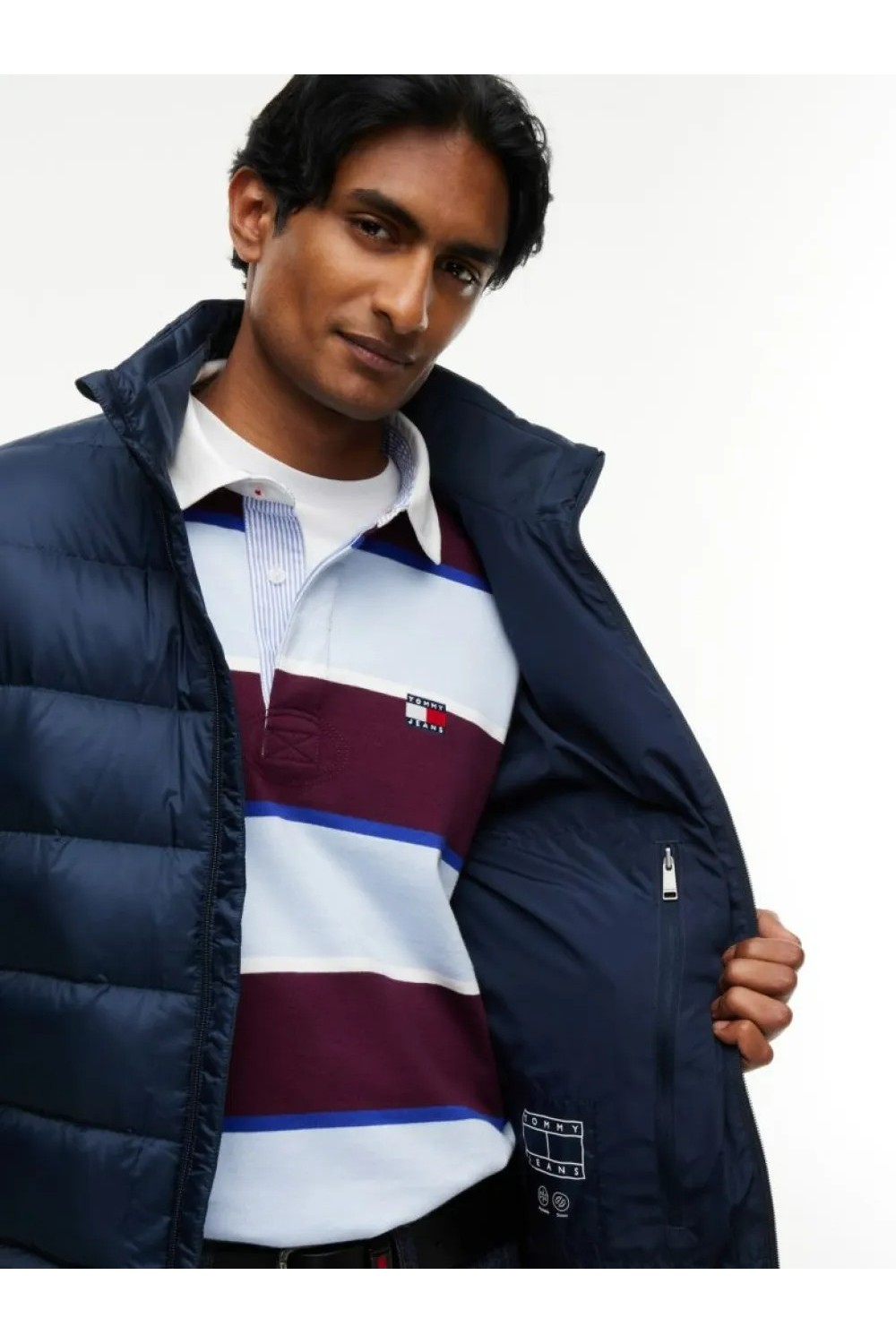 TOMMY HILFIGER TJM PACKABLE LIGHTWEIGHT DOWN RIPSTOP RELAXED JACKET DARK BLUE DM0DM23231-C1G
