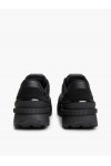TOMMY HILFIGER COLOUR-BLOCKED MIXED TEXTURE CLEAT SNEAKERS BLACK EM0EM01775-0GJ