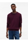 TOMMY HILFIGER SWEATER CLASIC NECK LOGO TOMMY CALYPSO BERRY DM0DM21787-V11