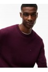 TOMMY HILFIGER SWEATER CLASIC NECK LOGO TOMMY CALYPSO BERRY DM0DM21787-V11
