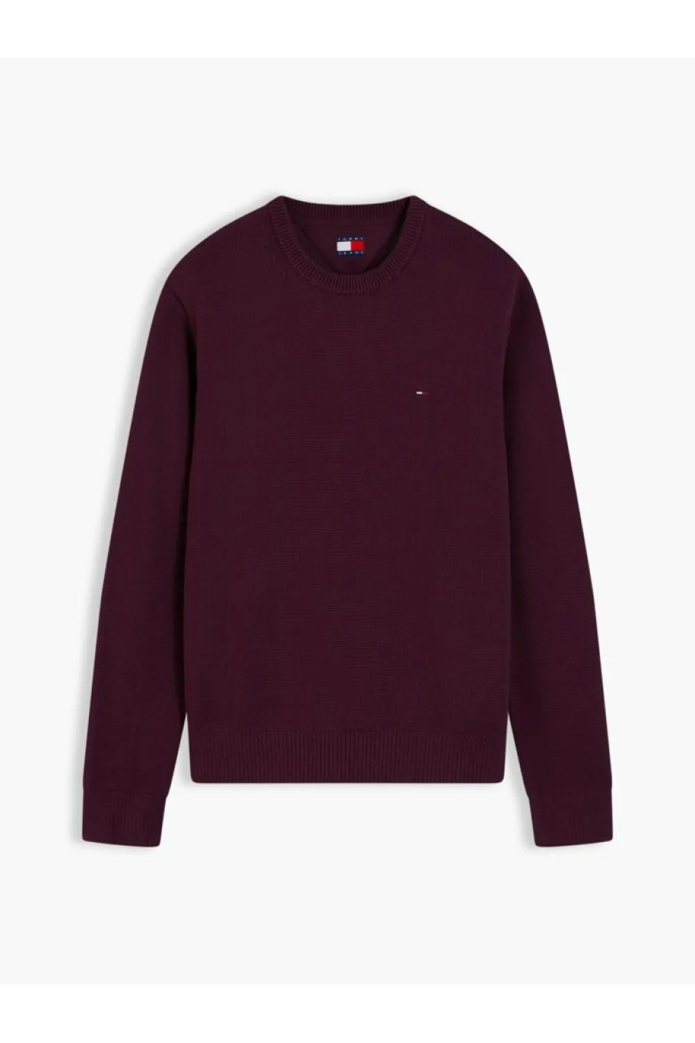 TOMMY HILFIGER SWEATER CLASIC NECK LOGO TOMMY CALYPSO BERRY DM0DM21787-V11
