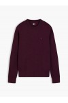 TOMMY HILFIGER SWEATER CLASIC NECK LOGO TOMMY CALYPSO BERRY DM0DM21787-V11