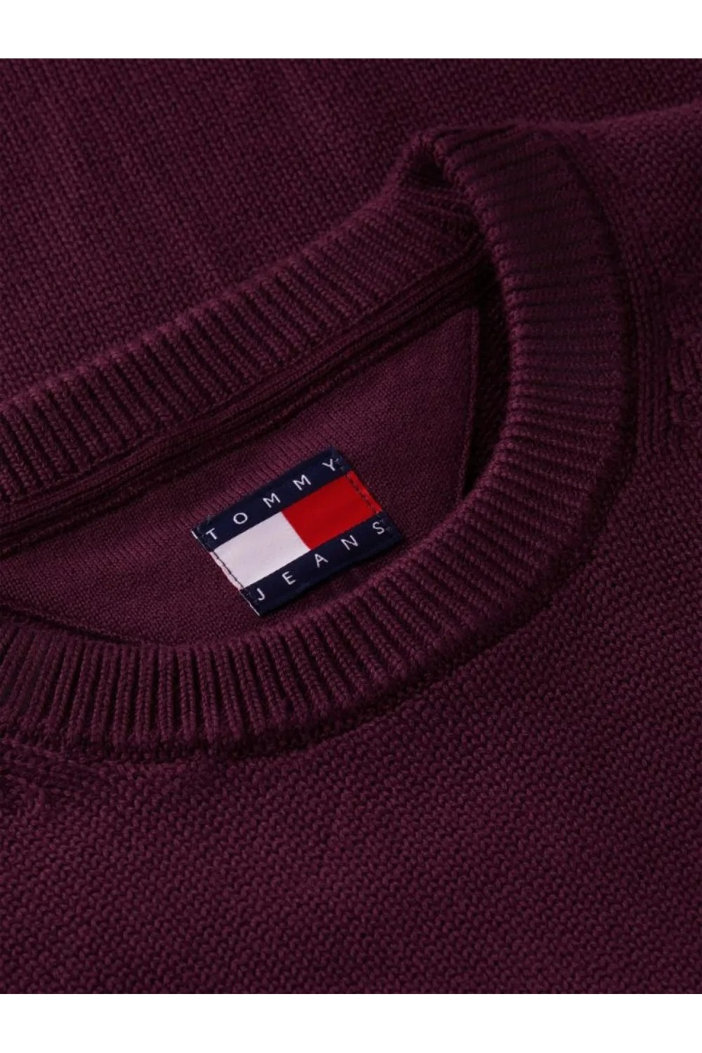 TOMMY HILFIGER SWEATER CLASIC NECK LOGO TOMMY CALYPSO BERRY DM0DM21787-V11