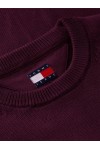 TOMMY HILFIGER SWEATER CLASIC NECK LOGO TOMMY CALYPSO BERRY DM0DM21787-V11