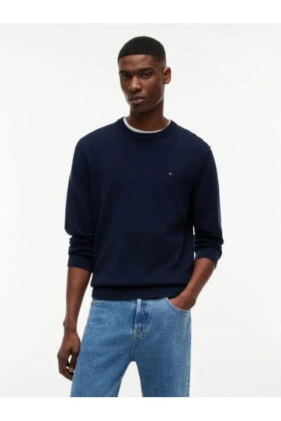 TOMMY HILFIGER TJM REG CABLE KNIT SWEATER DARK NIGHT NAVY DM0DM22853-C1G